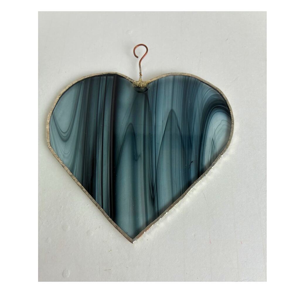 Suncatcher Window Hanging Handmade Glass Baroque Style 4.25 x 4 Inches